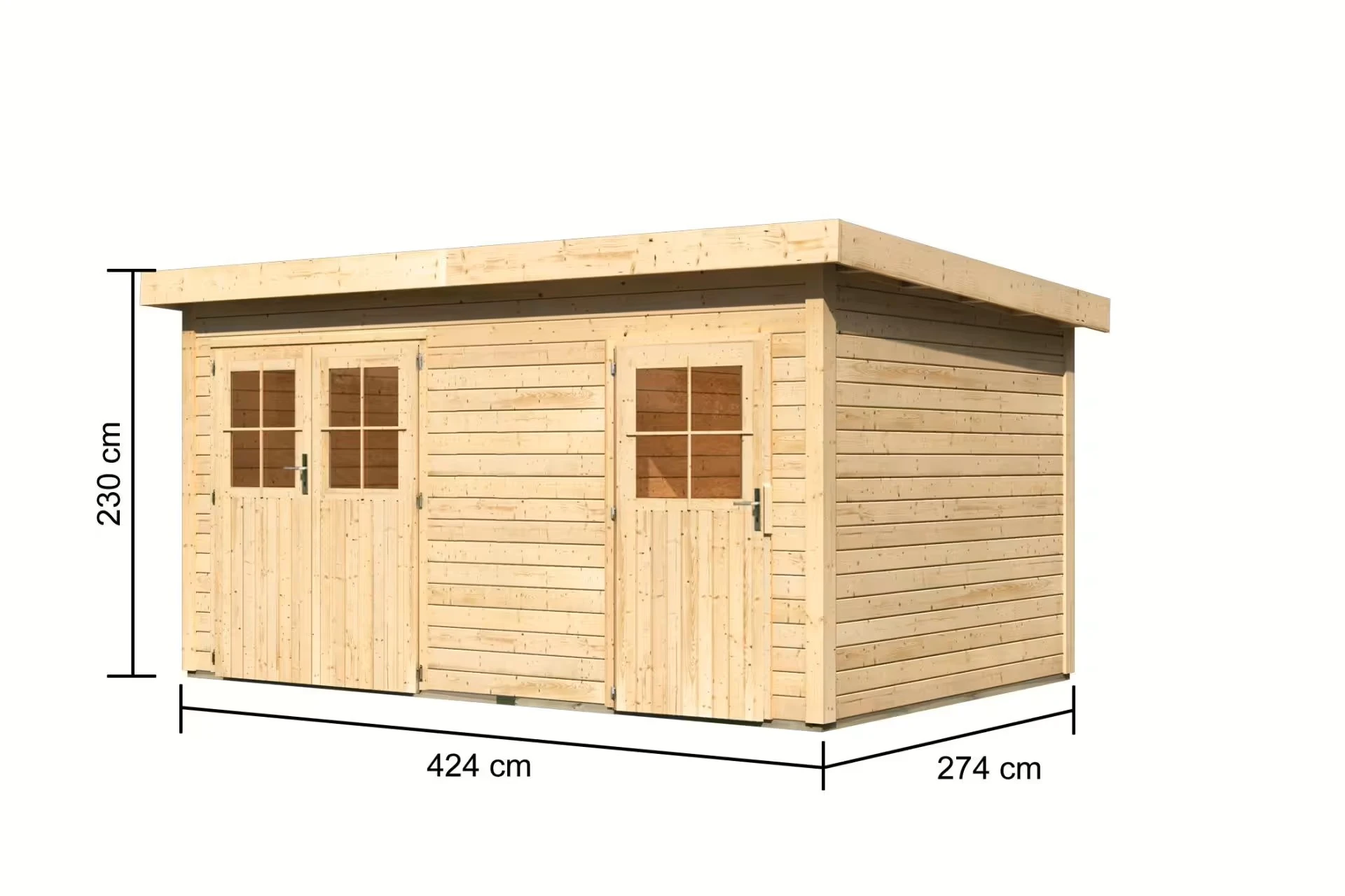 Karibu Tuinhuis Mattrup 427 x 274 cm - Afbeelding 5