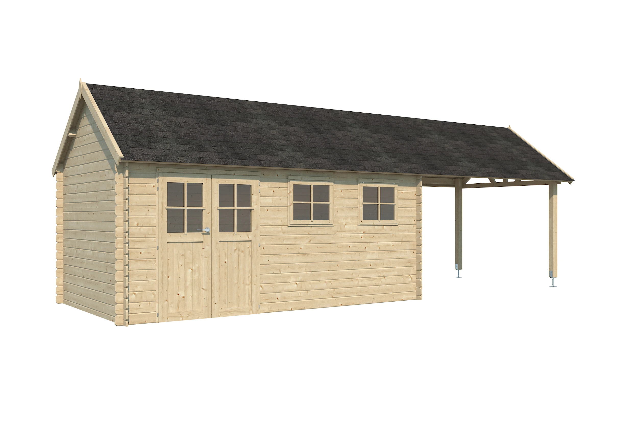Woodlands Blokhut Gloucester XL 880 x 295 cm - Afbeelding 7
