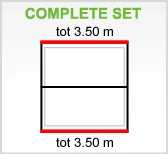 PVC Dakgoot Zadeldak E100 Zwart - Lengte 525-700 cm - Afbeelding 3