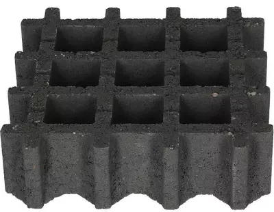 Excluton Aquadraintegel 30 x 30 x 8 cm Nero - Afbeelding 1