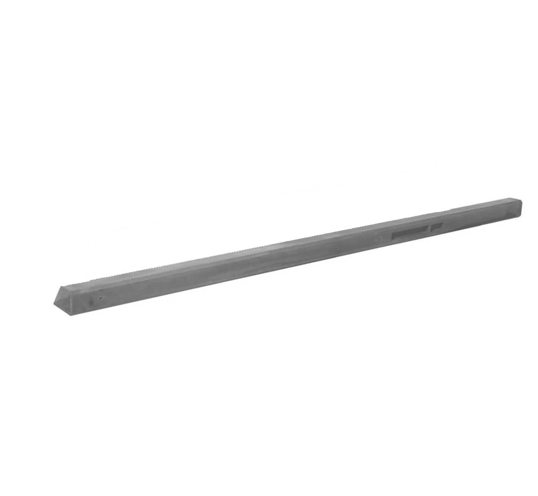 Beton Begin - Eindpaal 8.5 x 8.5 cm (85 x 85 mm) Lichtgewicht Glad Grijs - Lengte 275 cm - Afbeelding 3