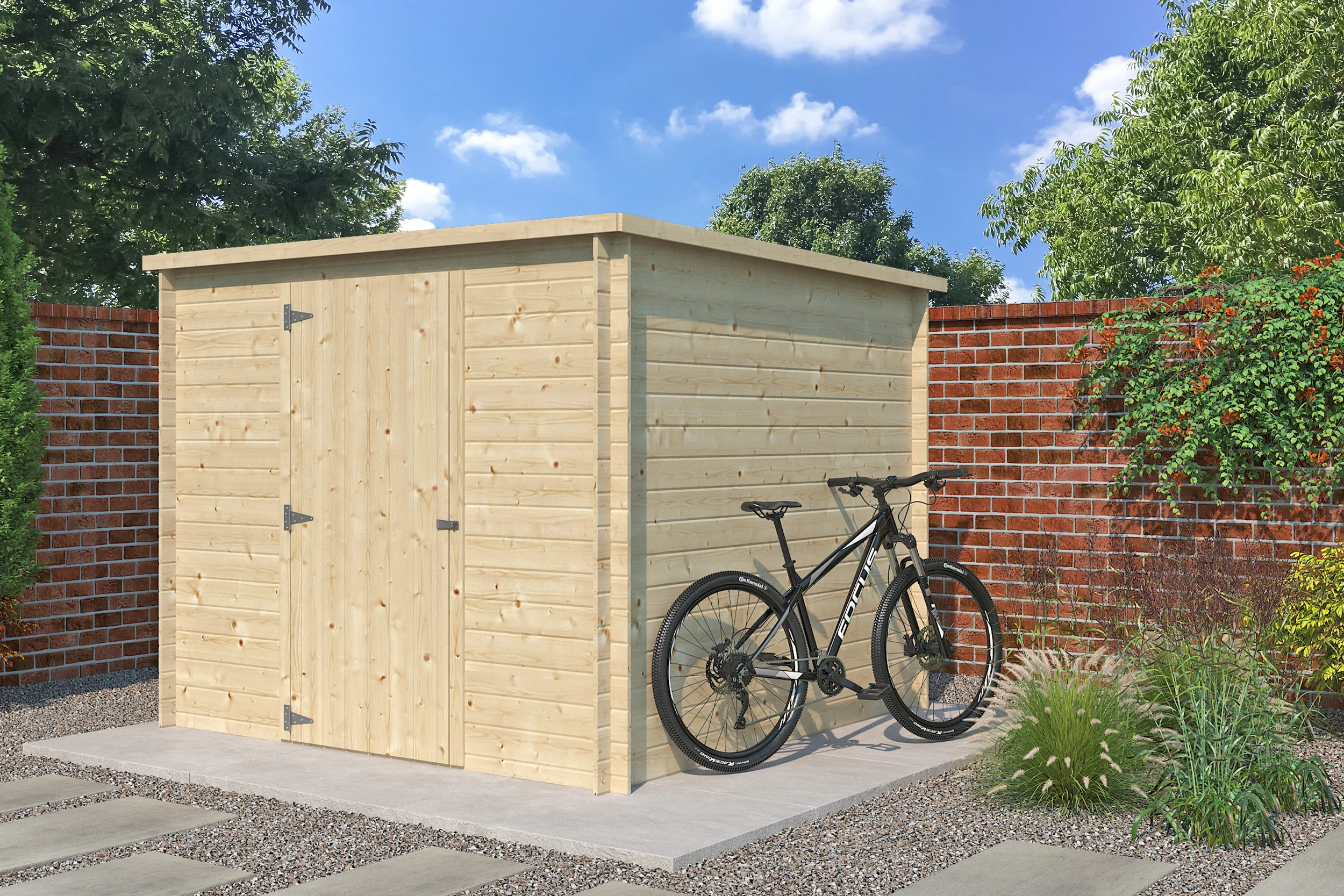 Woodlands Blokhut Svendborg 240 x 240 cm - Afbeelding 1