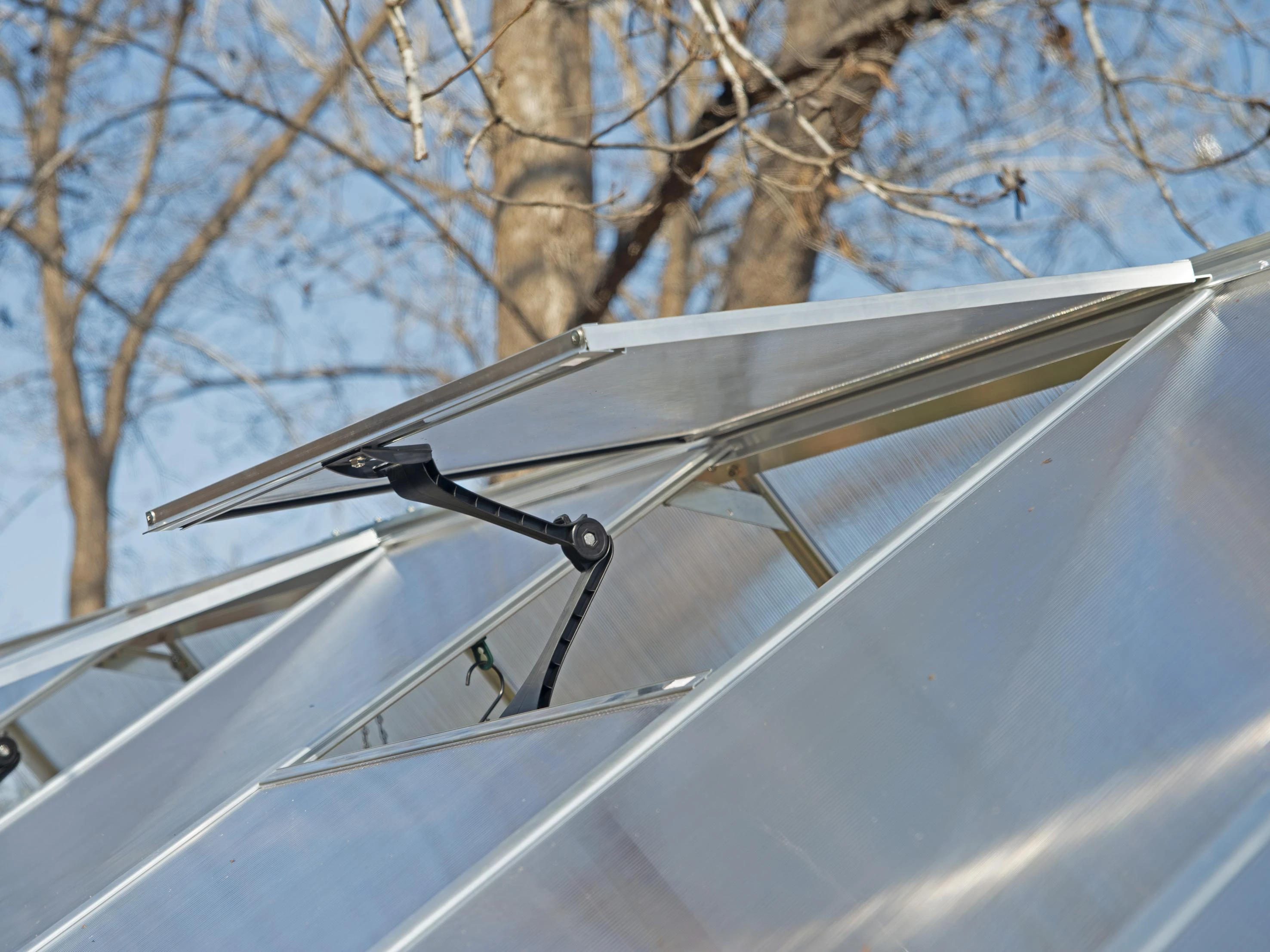 Palram Canopia Tuinkas Hybrid 185 x 185 cm Zilver - Afbeelding 9