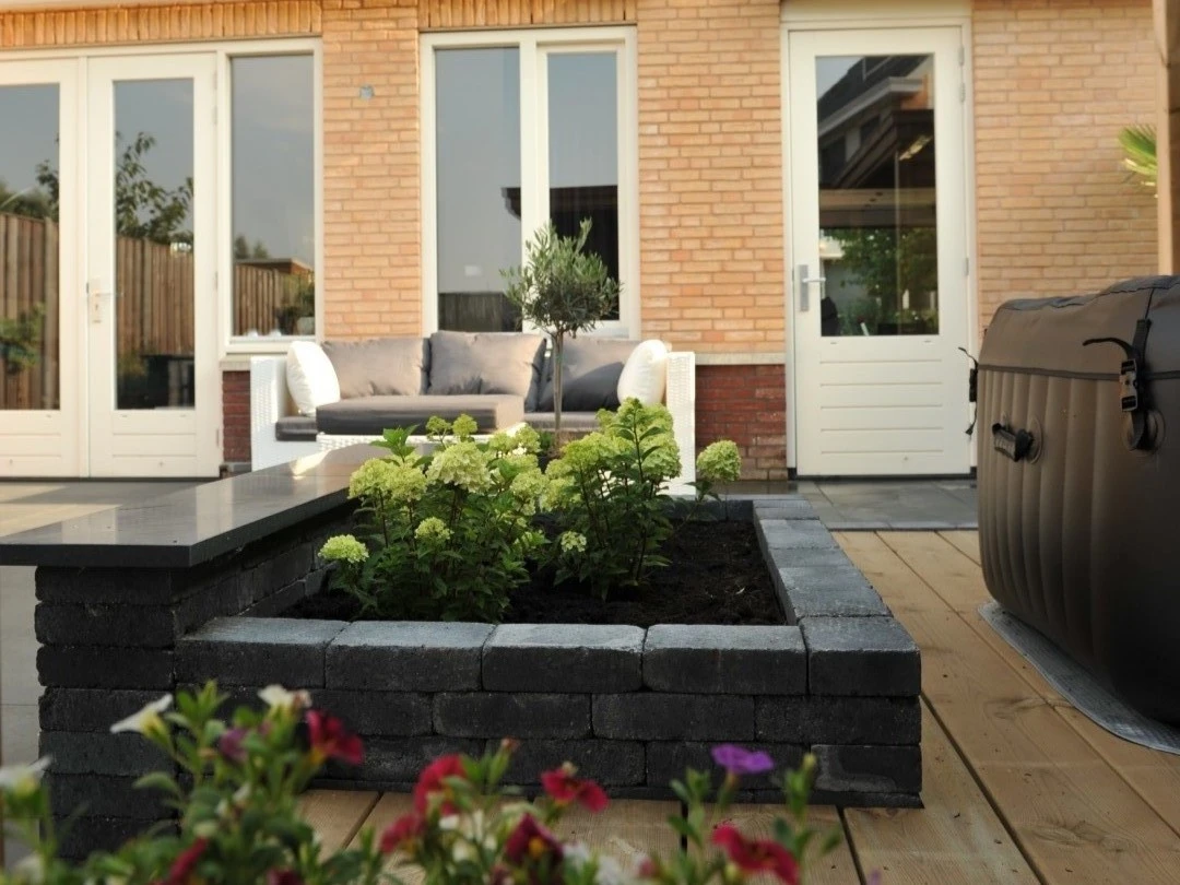 Vijverrand President 3 x 25 cm (30 x 250 mm) Dark Grey - Lengte 100 cm - Afbeelding 3