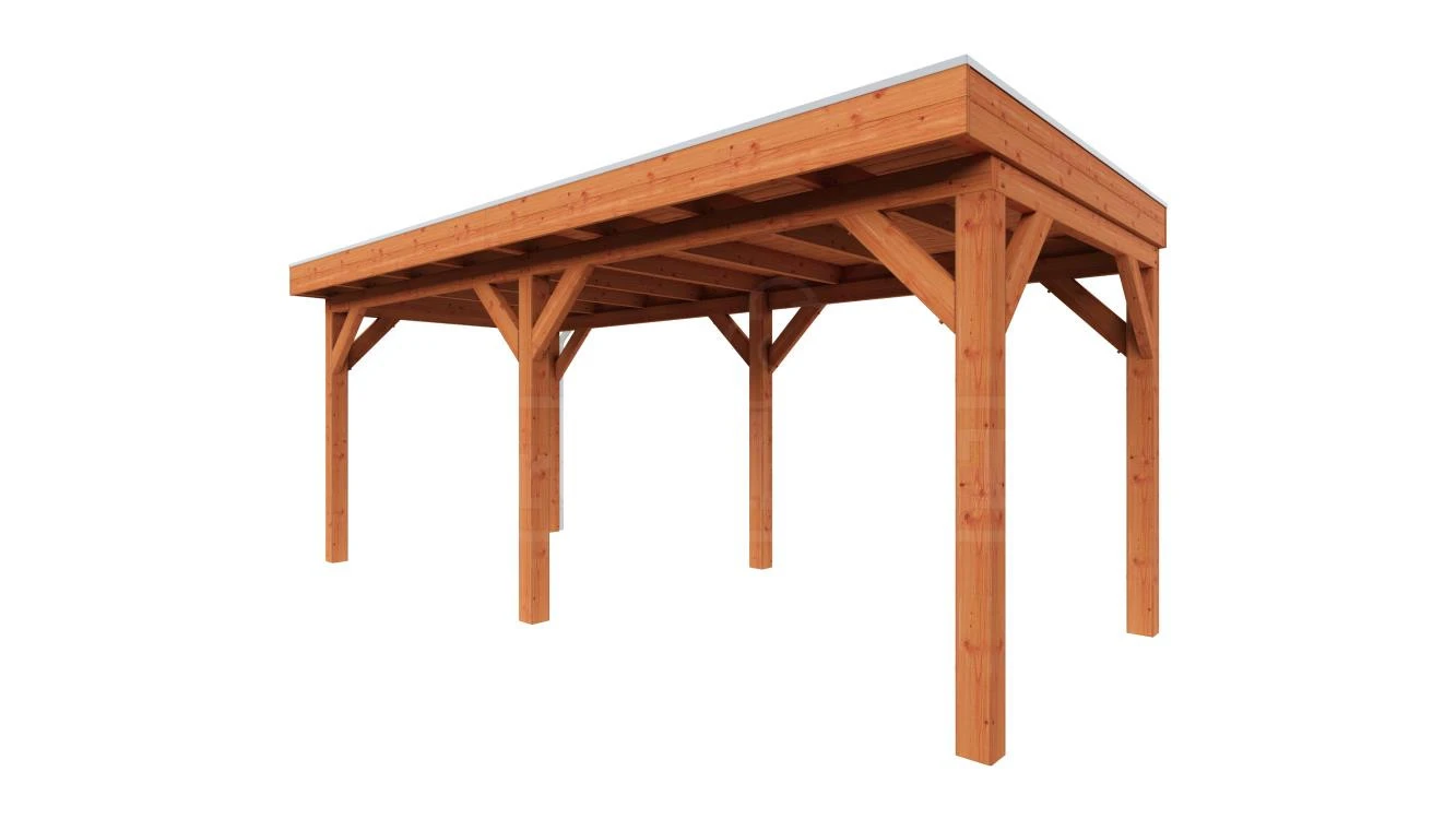 Trendhout Douglas Overkapping Refter 600 x 285 cm - Afbeelding 1