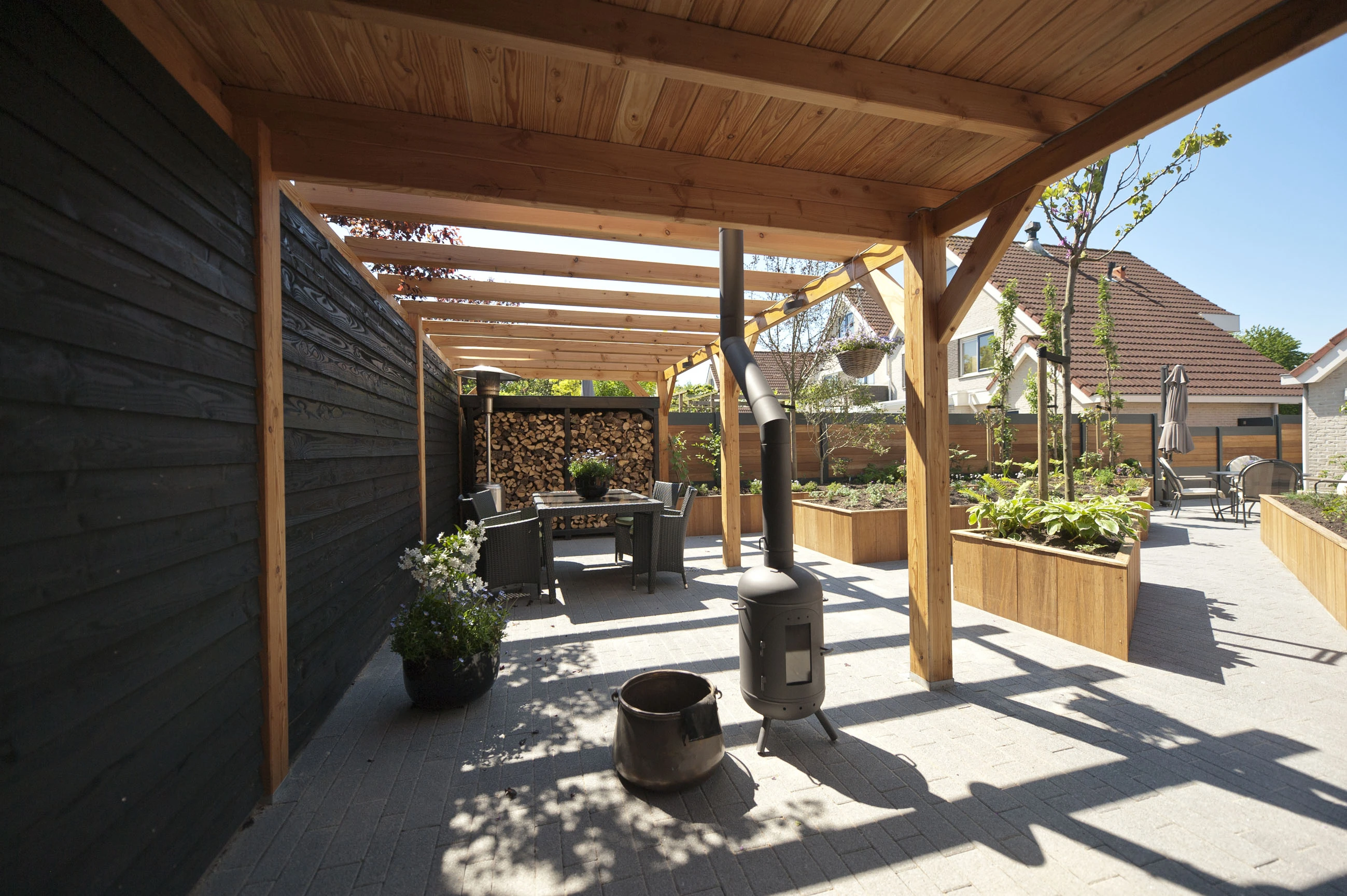 Douglas Zweeds Rabat 2.7 x 19.5 cm (27 x 195 mm) Zwart Gespoten - Lengte 300 cm - Afbeelding 3