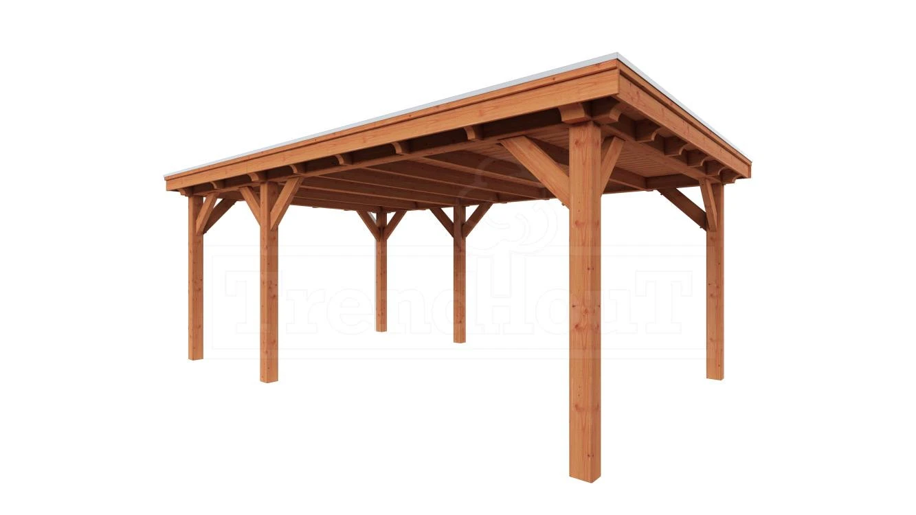 Trendhout Douglas Overkapping Siena 590 x 415 cm - Afbeelding 1