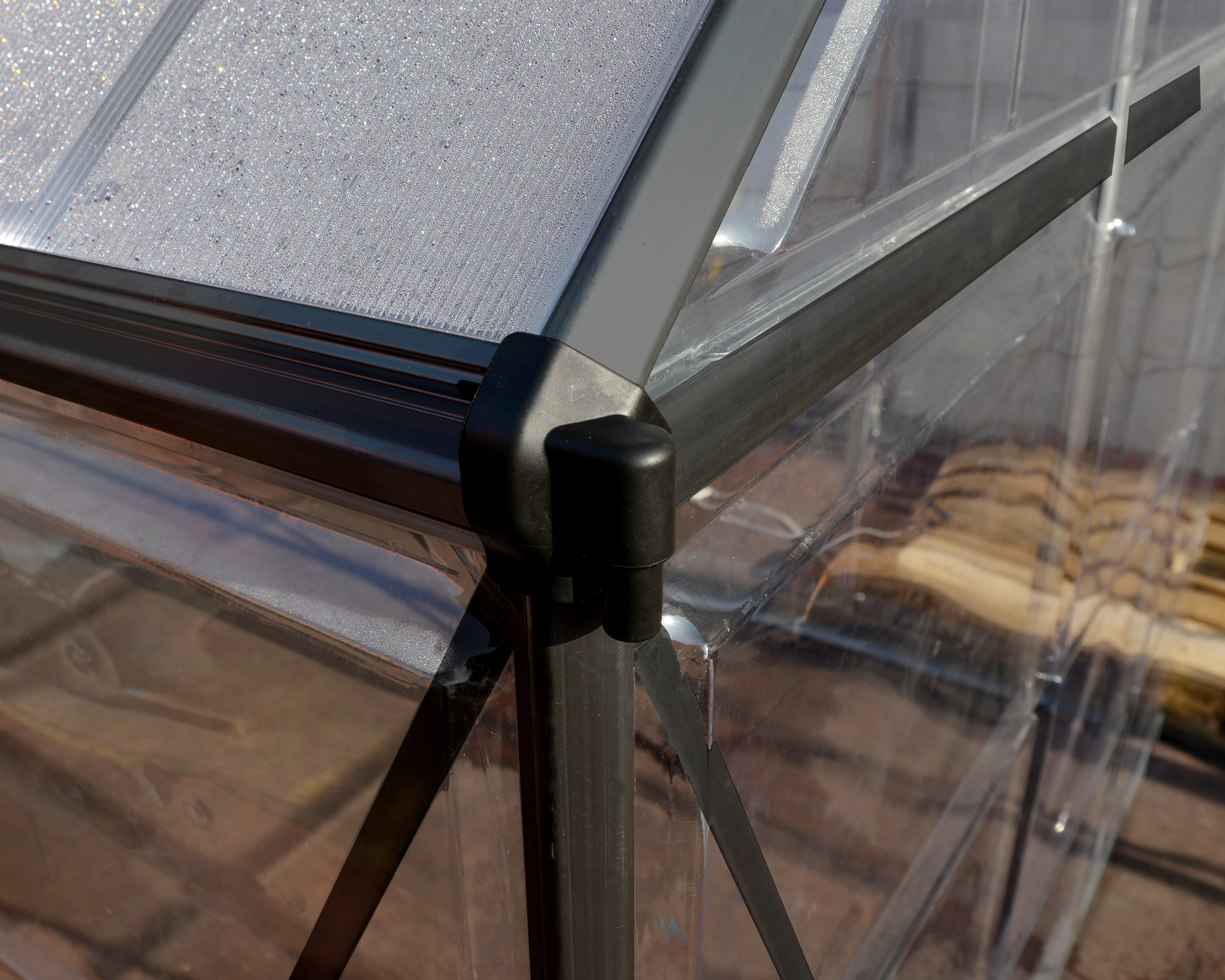 Palram Canopia Tuinkas Balance 244 x 487 cm Antraciet - Afbeelding 5