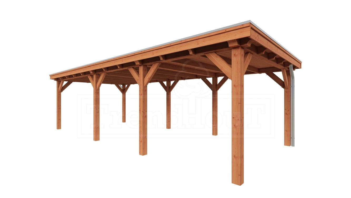 Trendhout Douglas Overkapping Siena 890 x 415 cm - Afbeelding 1