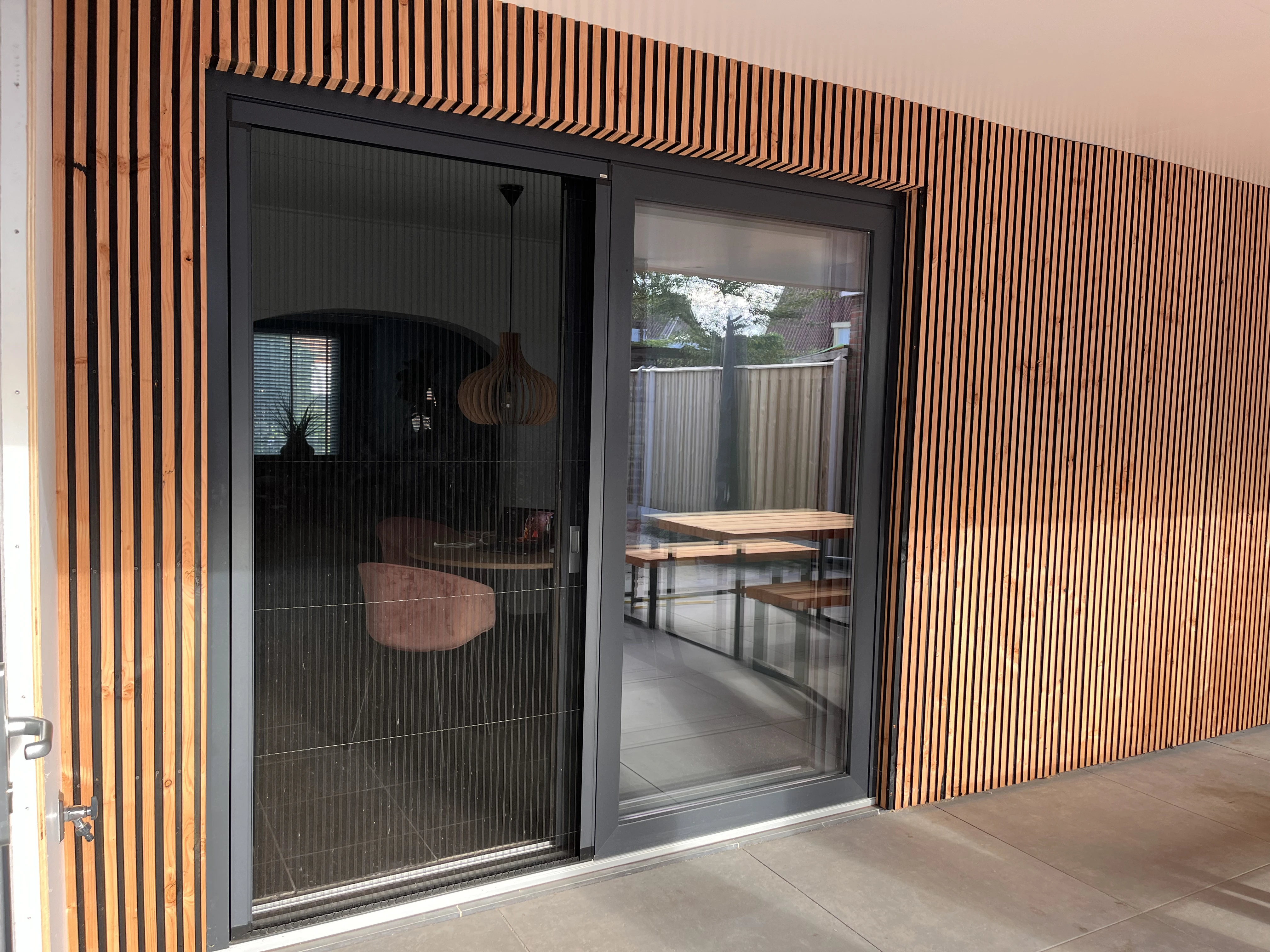 Douglas Rhombusprofielplank Triple 2.5 x 14 cm (25 x 140 mm) Zwart - Lengte 400 cm - Afbeelding 6