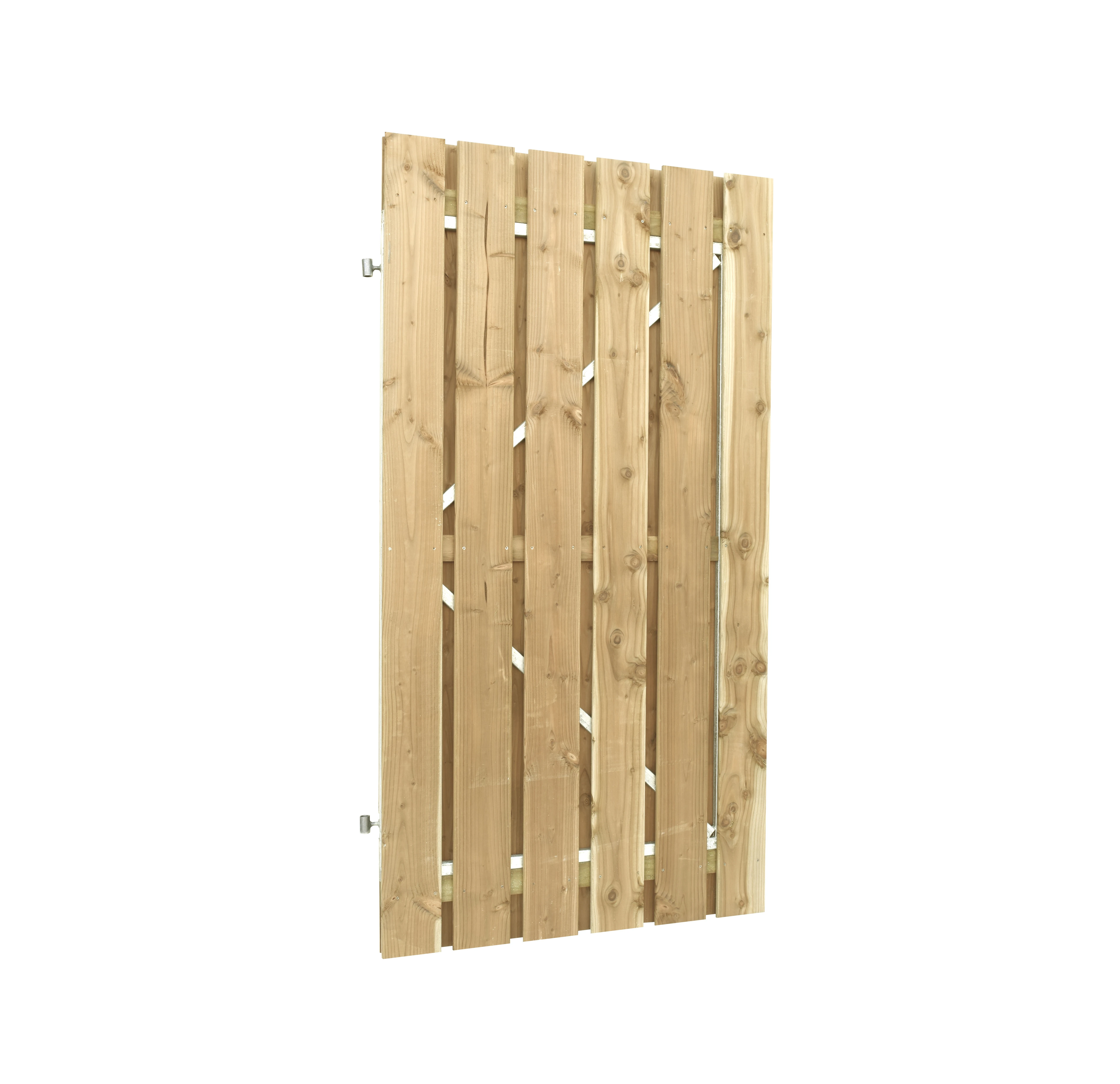 Poortdeur Jumbo Vuren Geschaafd op Stalen Frame 100 x 200 cm - Afbeelding 1