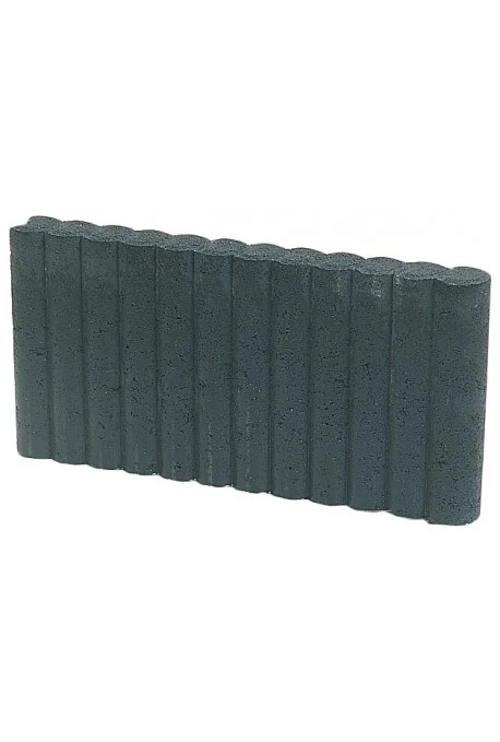 Excluton Mini Rondoband palissade 6 x 25 x 50 cm Zwart - Afbeelding 1