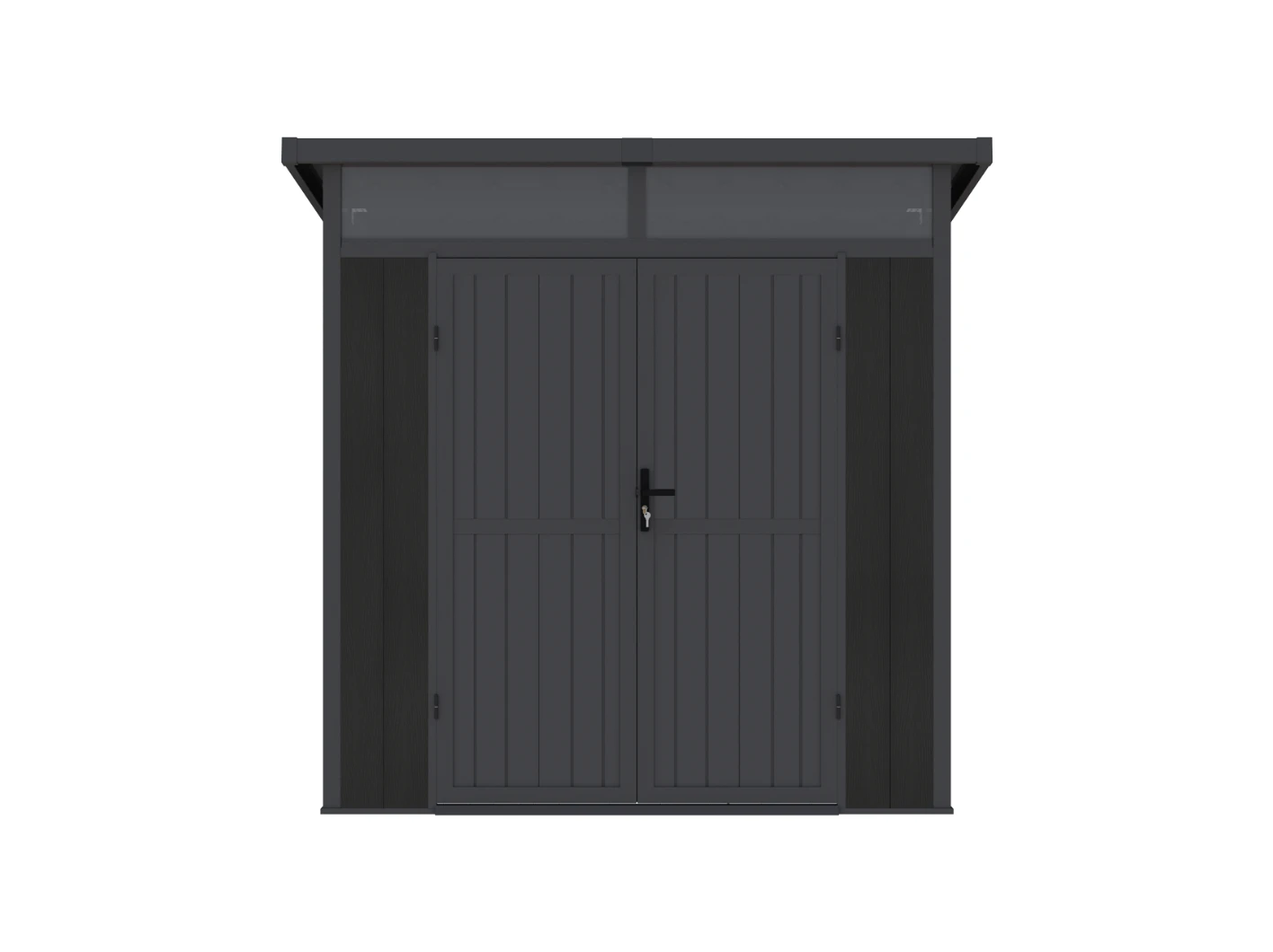 Blokhut Composiet Modern Donkergrijs 215 x 215 cm - Afbeelding 4