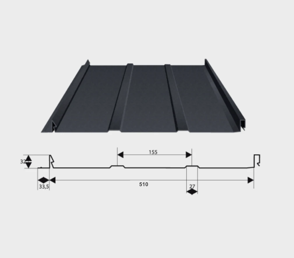 ArcelorMittal Damwandplaat RS500 Mat Rood - Lengte 270 cm - Afbeelding 2