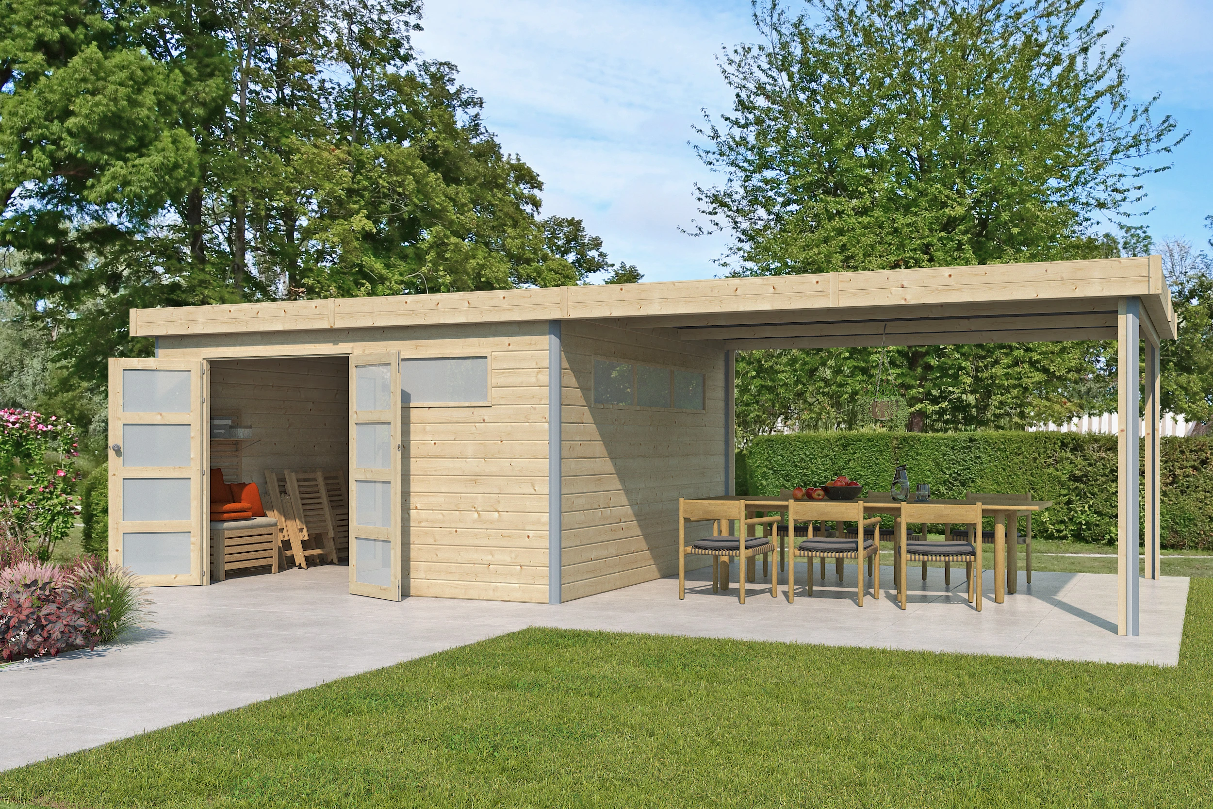 Woodlands Blokhut Kasuko 785 x 385 cm - Afbeelding 2