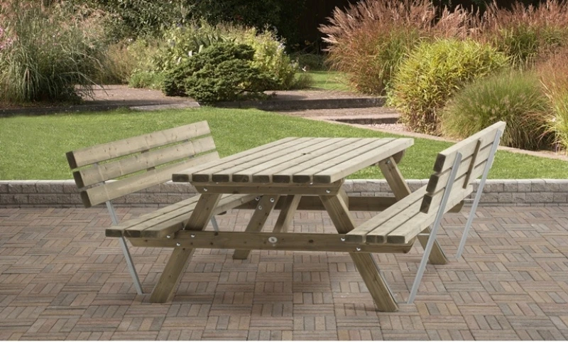 Talen Rugleuning tbv Picknicktafel 180 cm - Afbeelding 2