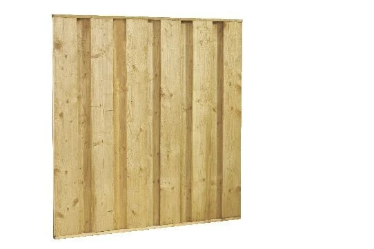 Vuren Lichtgewicht-dichtplankscherm 180 x 180 cm - Afbeelding 1