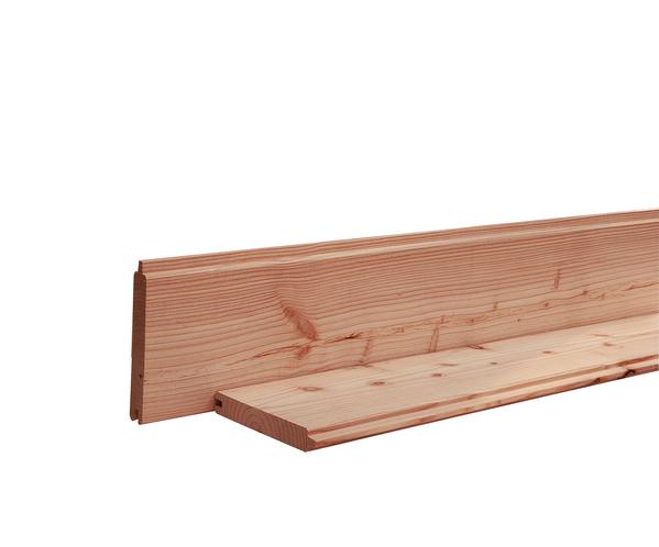 Douglas Geschaafd Blokhutprofiel, Onbehandeld, 2,8 x 19,5 x 224 cm - Afbeelding 1