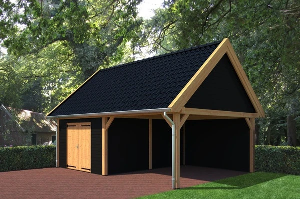 Trendhout Douglas Overkapping Zadeldak XXL 950 x 595 cm - Afbeelding 2