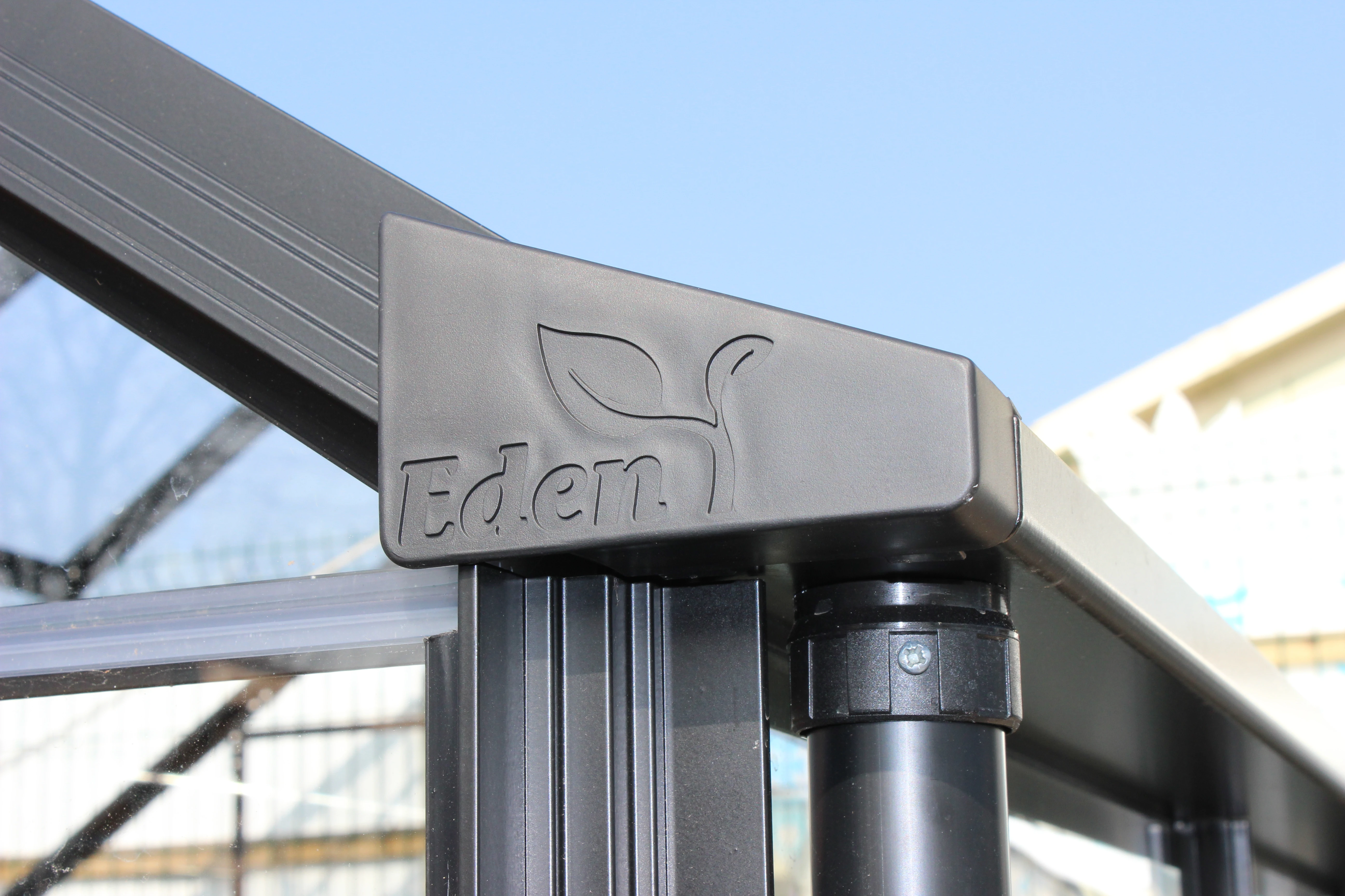 Royal Well Tuinkas Birdlip 48 Veiligheidsglas Zwart Gecoat - Afbeelding 5