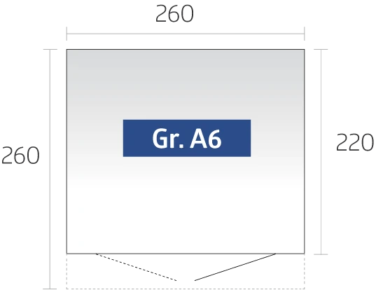 Biohort Berging Avantgarde Enkele Deur Zilver 260 x 260 x 218 cm - Afbeelding 10