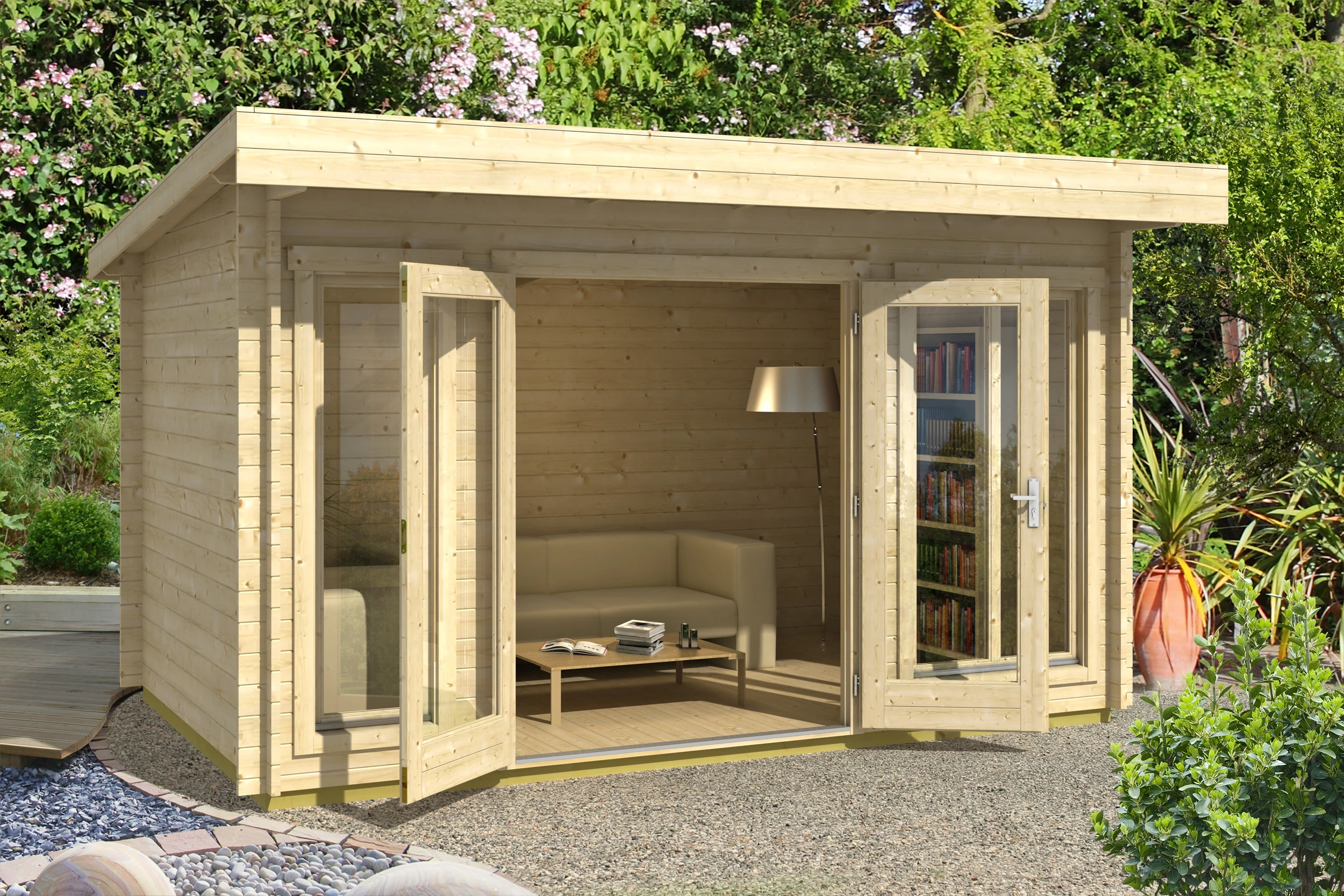 Tuinhuis Dorset 1 390 x 250 cm - Afbeelding 1