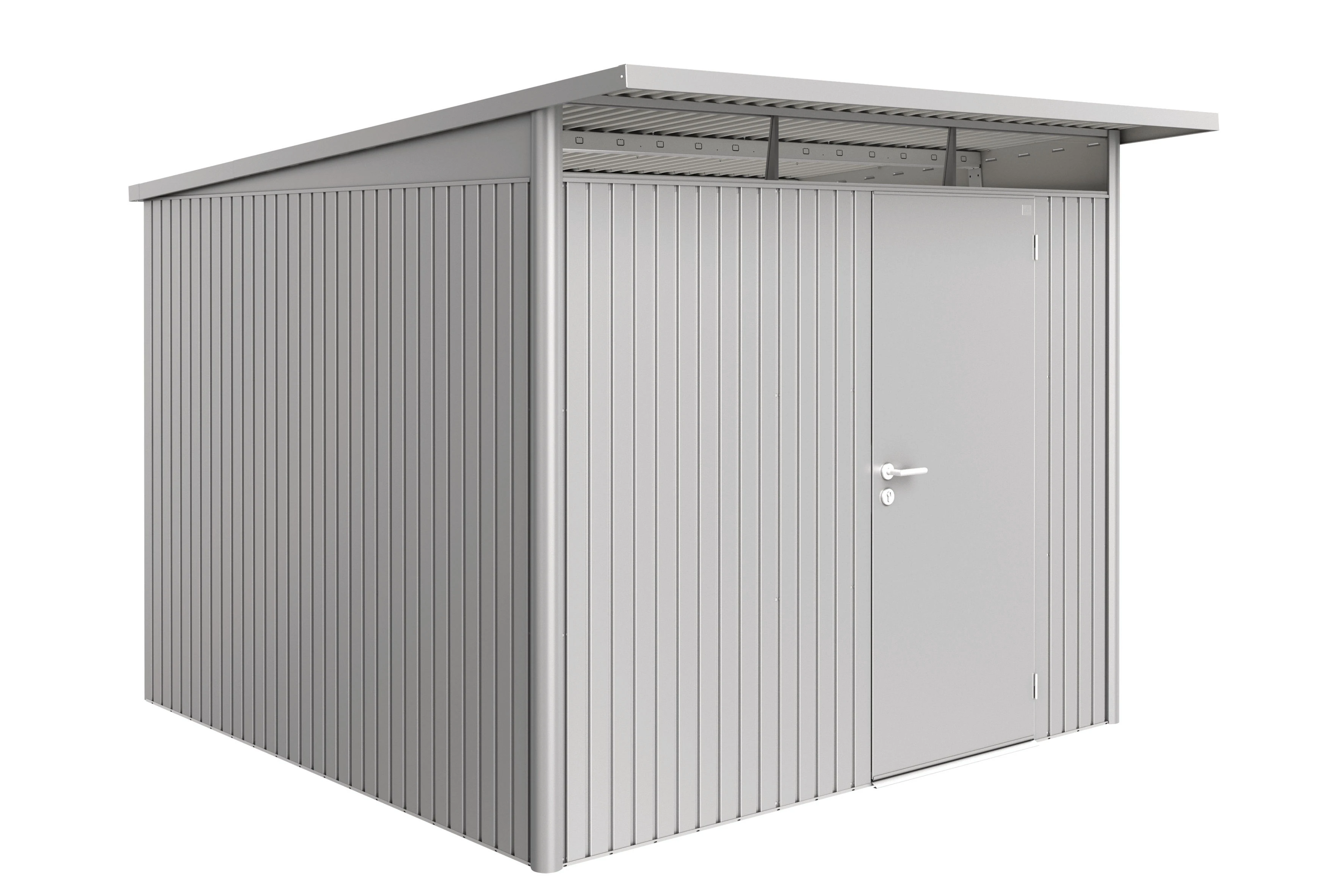 Biohort Berging Avantgarde Enkele Deur Zilver 260 x 300 x 218 cm - Afbeelding 1