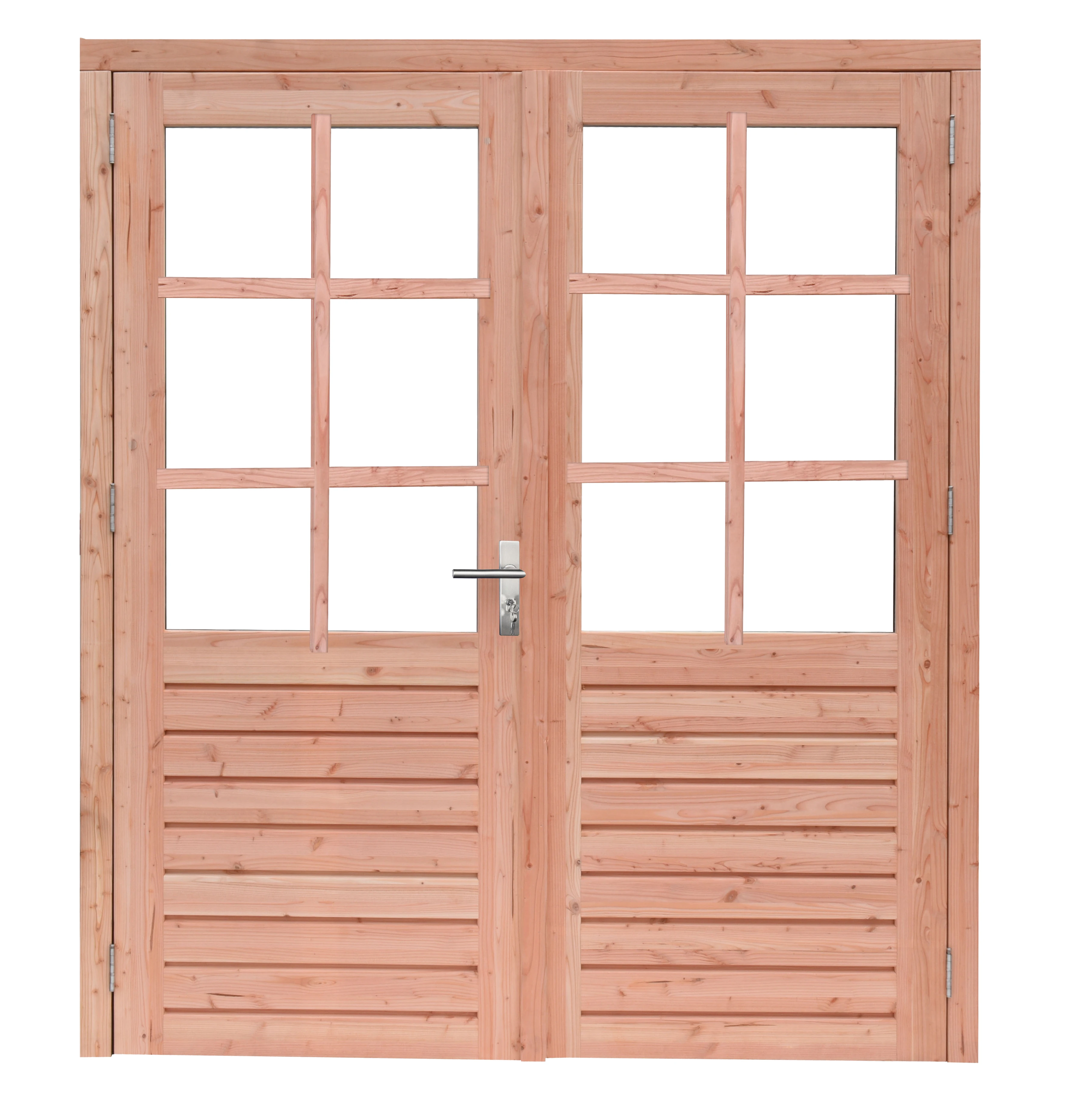 Douglas Dubbele Deur 6-Ruits Prestige 212.7 x 202 x 4.7 cm - Onbehandeld - Afbeelding 1