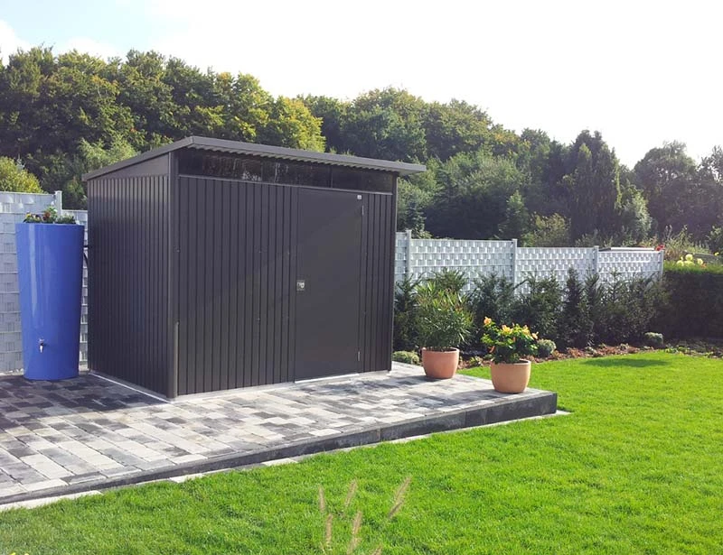 Biohort Berging Avantgarde met enkele deur donkergrijs, 180 x 260 x 218 cm, A2 - Afbeelding 5