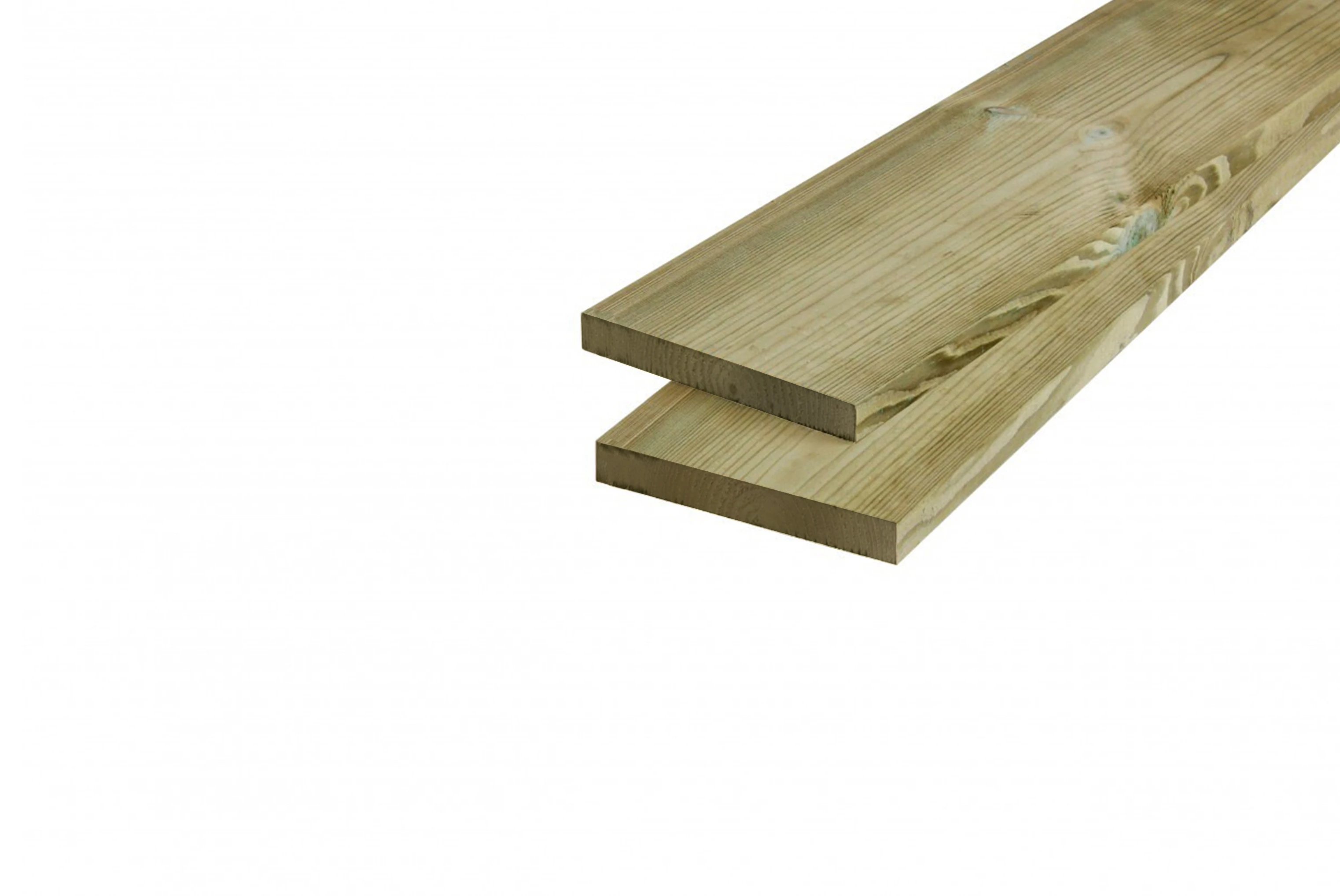 Grenen Plank 1.7 x 14 cm (17 x 140 mm) Geimpregneerd - Lengte 500 cm - Afbeelding 1