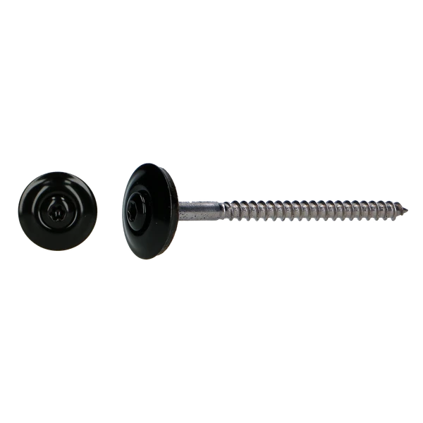 Daktrimschroef RVS Zwart - 50 Stuks - Afbeelding 1