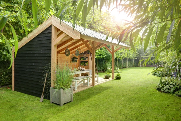 Douglas Zweeds Rabat 2.1 x 16.5 cm (21 x 165 mm) Zwart Geïmpregneerd - Lengte 400 cm - Afbeelding 2