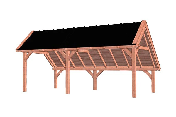 Trendhout Douglas Kapschuur De Hoeve XL 700 x 380 cm - Afbeelding 1