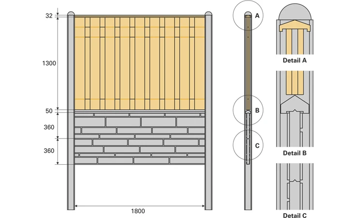 U-profiel voor Betonpalen - Afbeelding 2