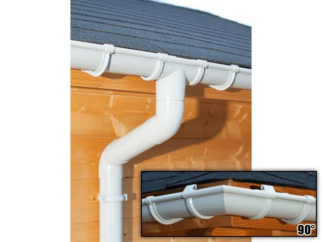 PVC Dakgoot Vierhoekig GD16 Grijs 14-17.5 m - Afbeelding 2