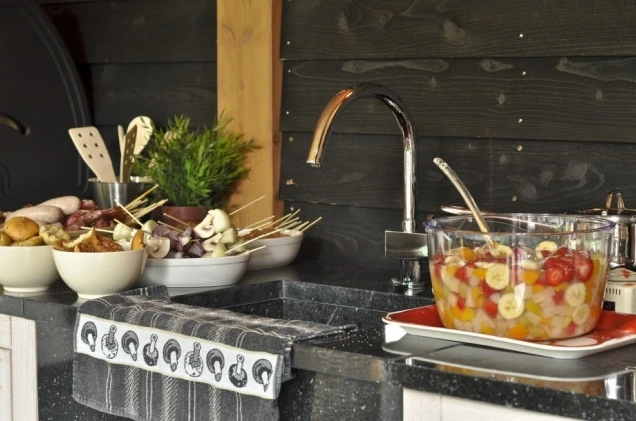 Trendhout Granieten Wasbak - Afbeelding 2