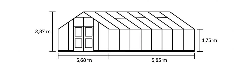 Royal Well Tuinkas Gartner 21.4 380 x 595 cm Antracietgrijs Gecoat - Afbeelding 7
