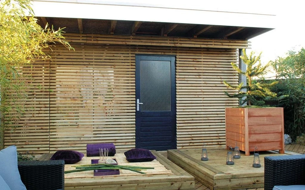 Vuren Jalouziescherm Groen Geïmpregneerd 90 x 180 cm - Afbeelding 3