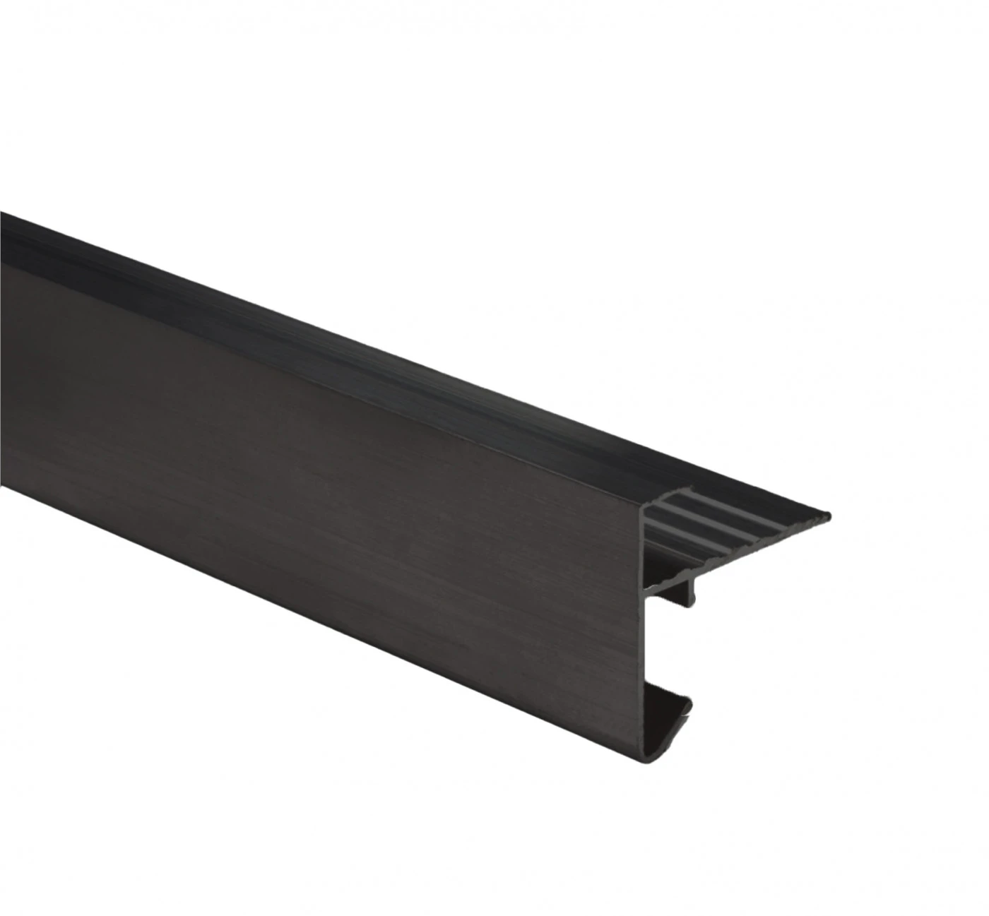 Daktrim aluminium zwart, 4 x 4 x 250 cm - Afbeelding 2