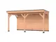 Douglas overkapping, 600 x 300, Met achterwand, Westwood Comfort Basic