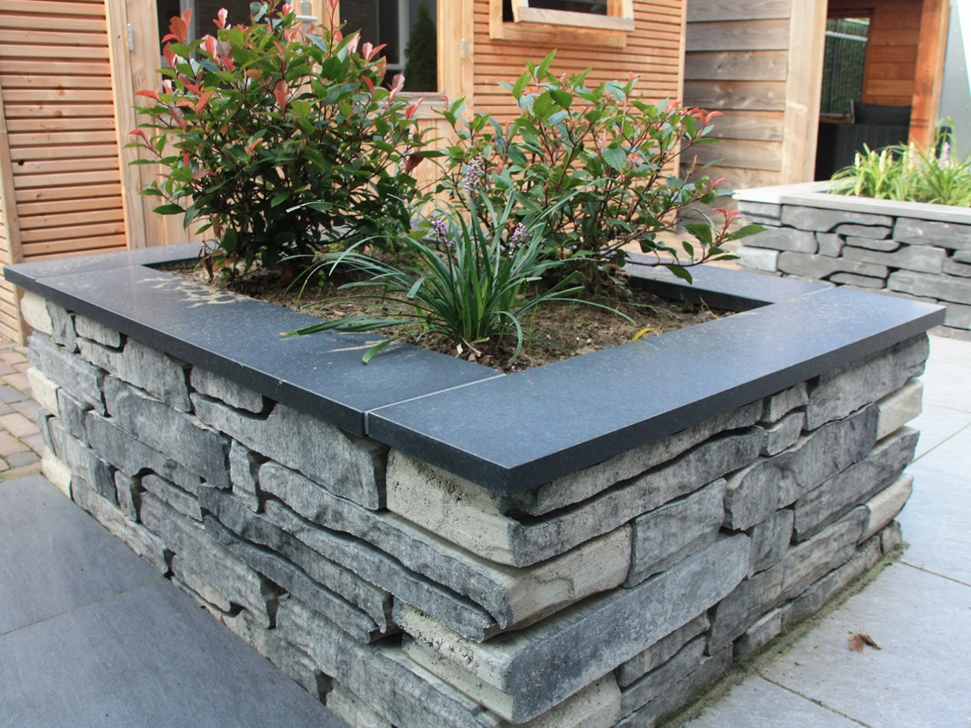 Stapelblokken 8 x 18 cm (80 x 180 mm) Grijs/Zwart - Lengte 42 cm - Afbeelding 5