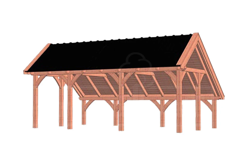 Trendhout Douglas Kapschuur De Hoeve XL 710 x 380 cm - Afbeelding 1