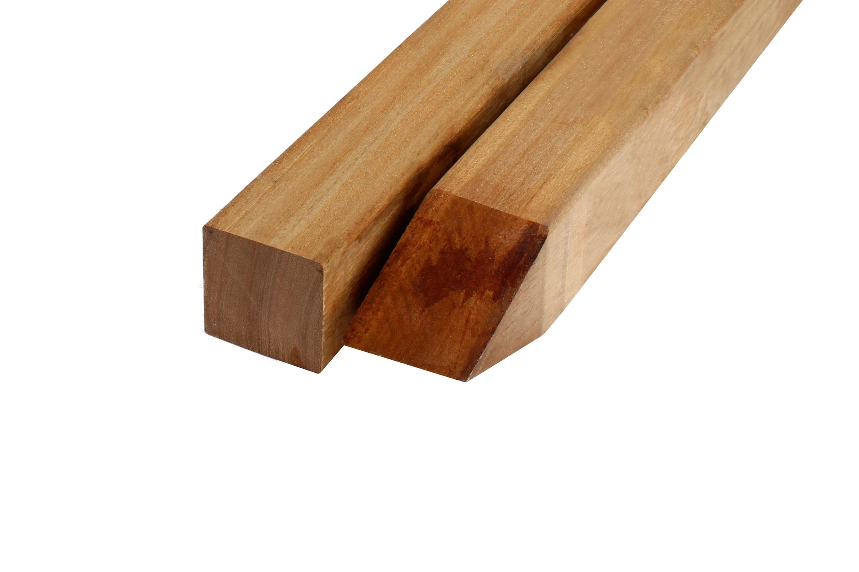 Hardhout Angelim Vermelho Paal 8.8 x 8.8 cm (88 x 88 mm) Geschaafd - Lengte 300 cm - Afbeelding 8