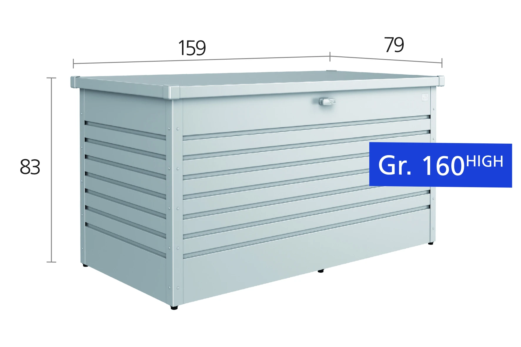 Biohort HobbyBox Zilver 181 x 79 cm - Afbeelding 9