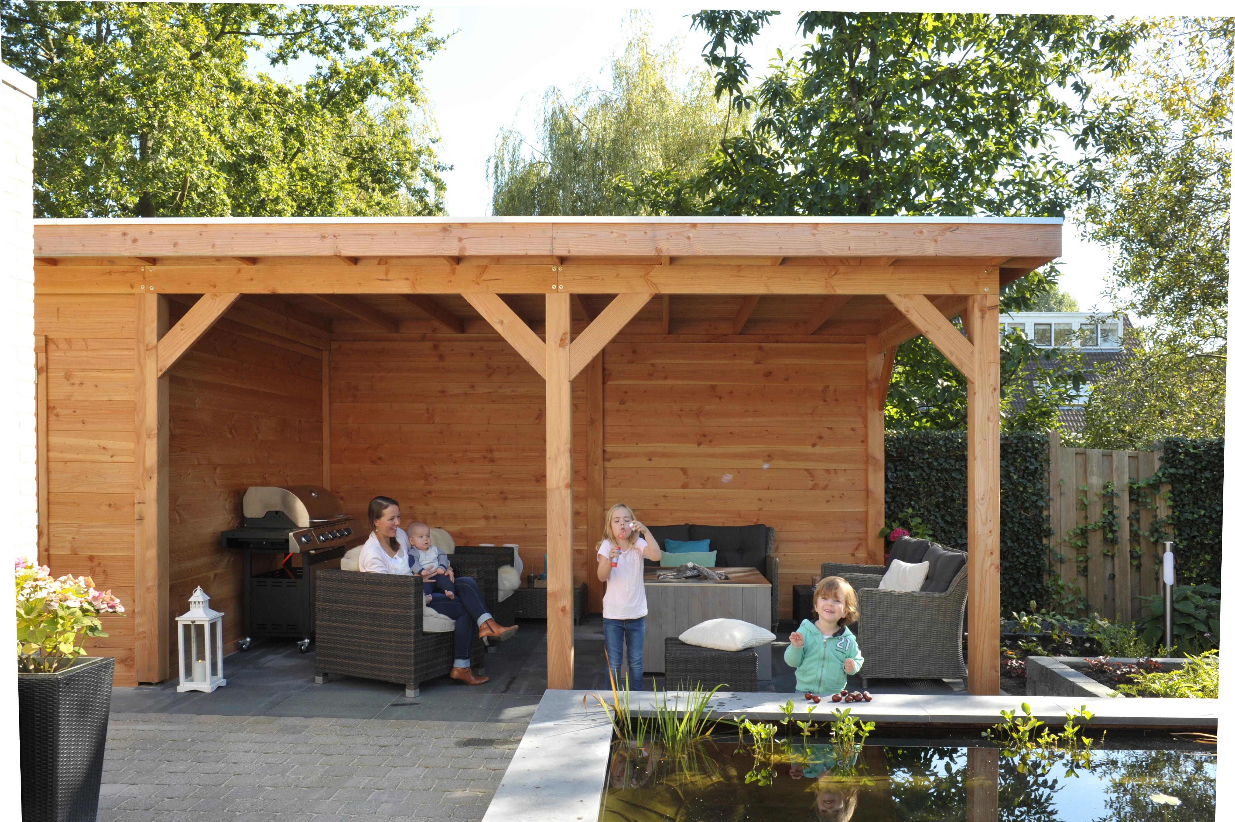 Douglas Paal 12 x 12 cm (120 x 120 mm) Geschaafd - Lengte 250 cm - Afbeelding 2