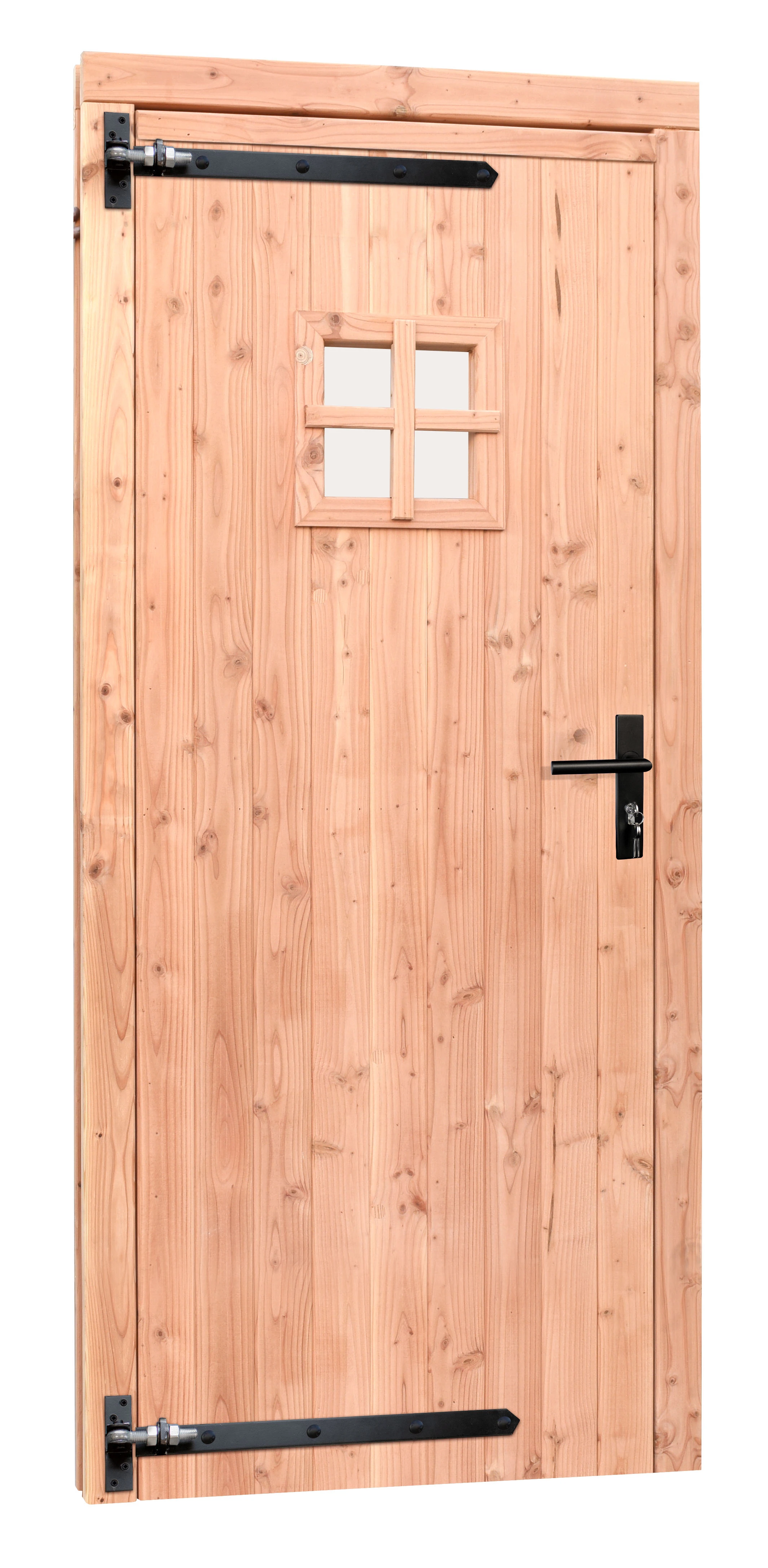 Douglas Enkele Deur met Raam 90 x 201 cm (900 x 2010 mm) Zwart Beslag L - Afbeelding 2