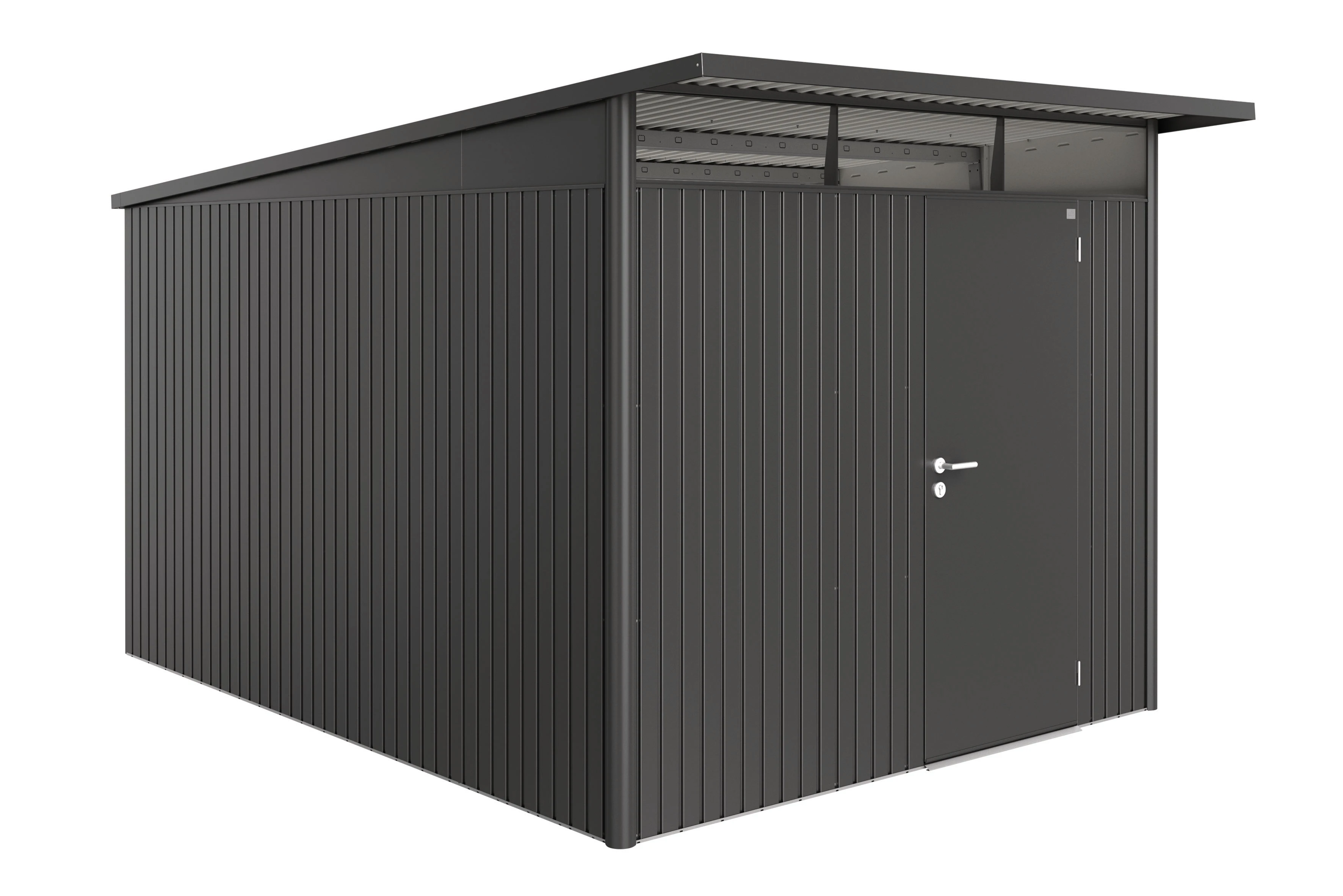 Biohort berging avantgarde met enkele deur donkergrijs, 260 x 380 x 222 cm, A8 - Afbeelding 2