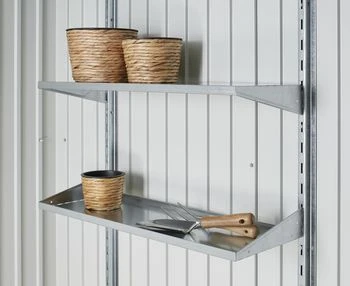 Biohort Berging Panorama Zilver Metallic Formaat 1 Standaard Deur 273 x 158 cm - Afbeelding 6