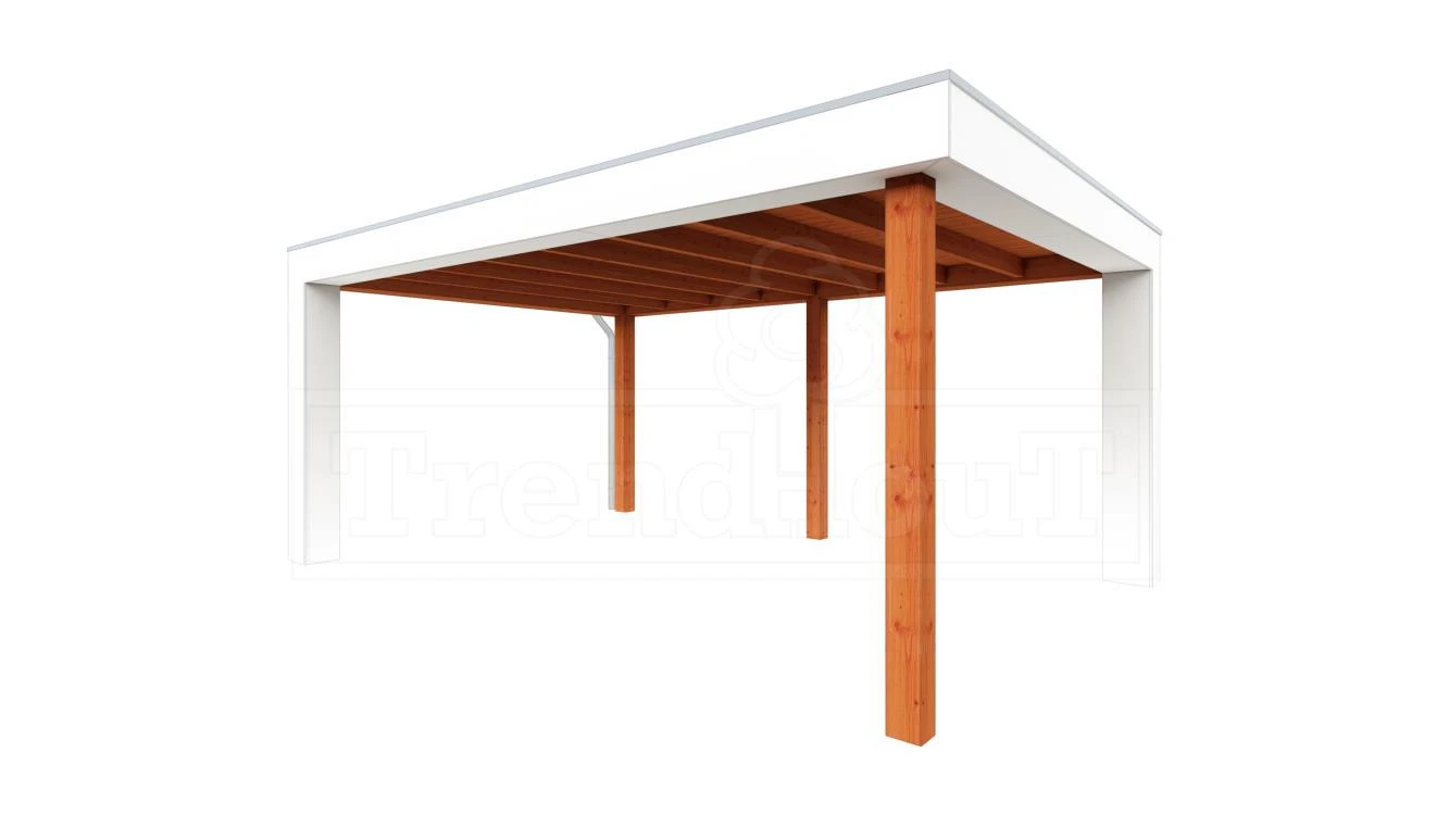 Trendhout Douglas Overkapping Verona Links 520 x 400 cm - Afbeelding 1