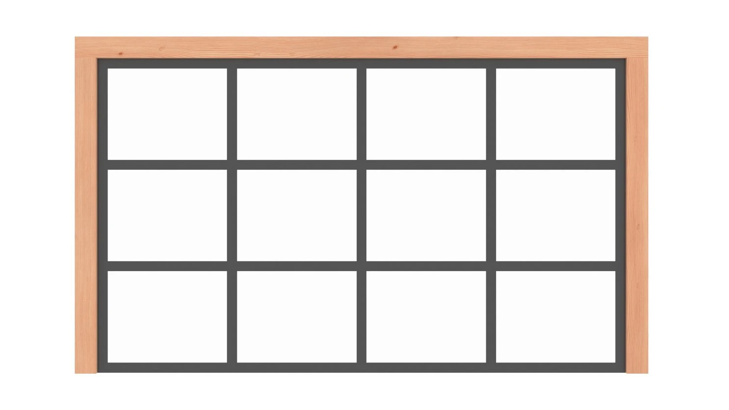 Vaste Glaswand Industrieel 350 x 220 cm - Afbeelding 2